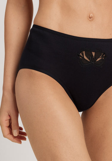 Kalea Floral Embroidered Full Briefs | Black 70850-019